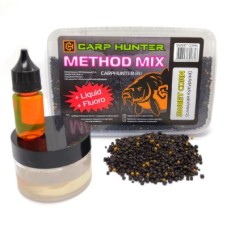 Пеллетс CarpHunter Method Mix+Fluro+Liquid Сладкая Кукуруза